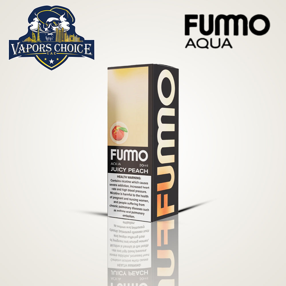 FUMMO AQUA  30ML SALTNIC 20MG Juicy Peach Al Sharjah